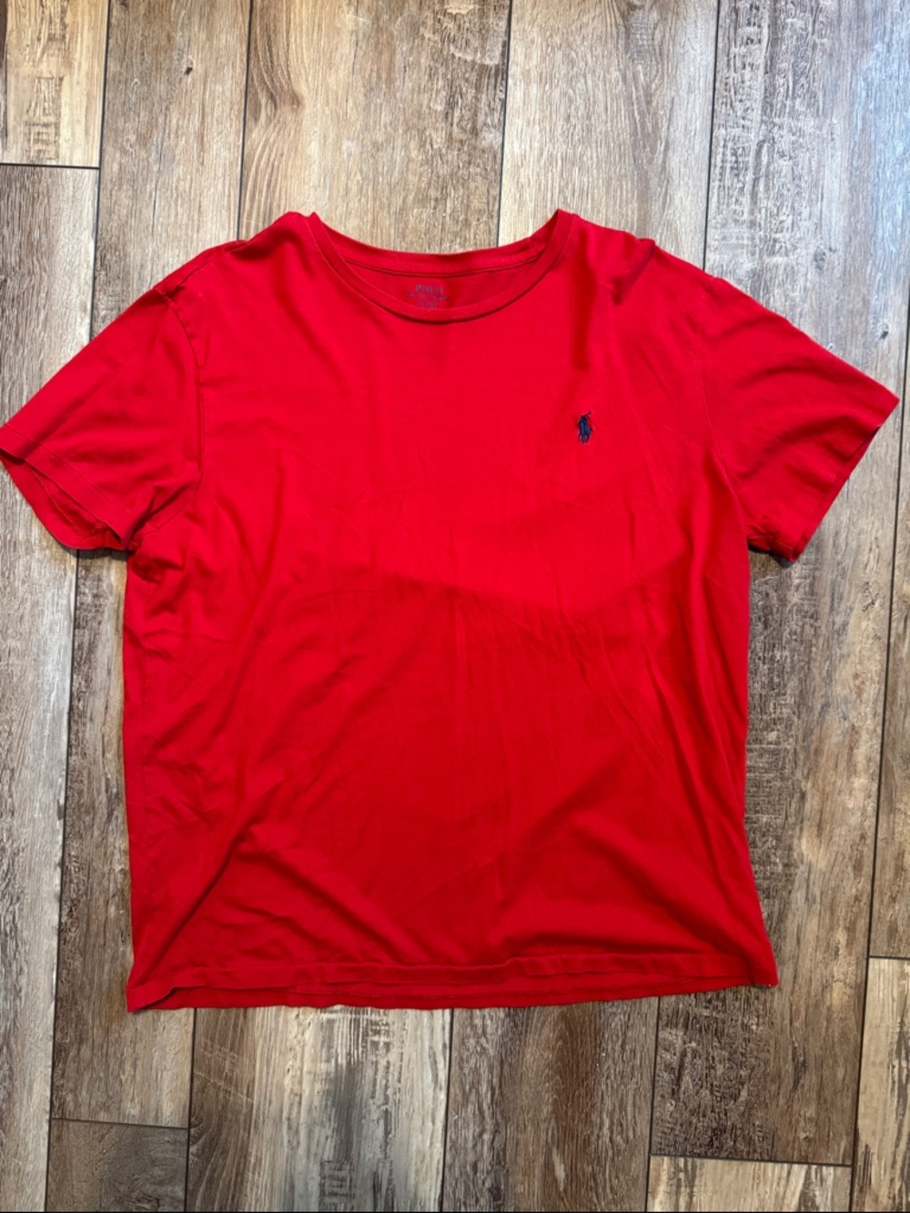 Polo by Ralph Lauren Red Crew Neck Tee with Navy Pony